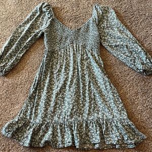 Hollister Green Floral Sundress